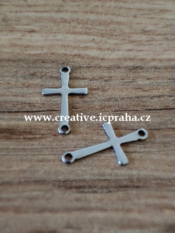 spoj.díl Křížek 17x9,5x0,8mm - ocel